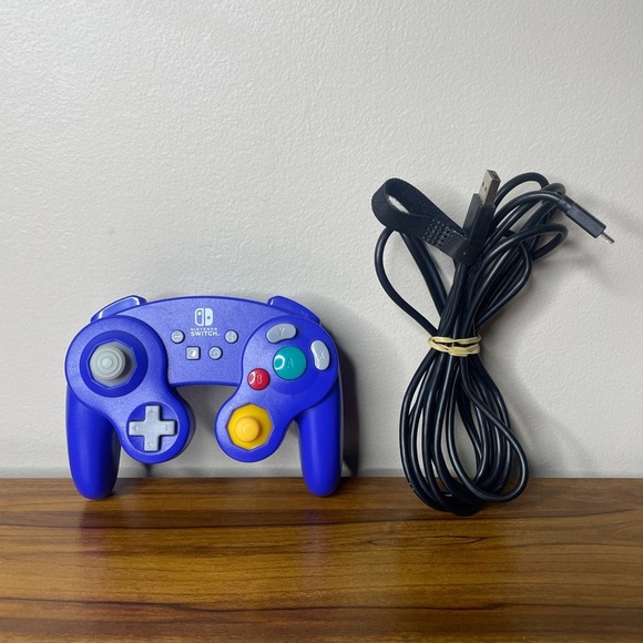 PowerA Other - PowerA GameCube Wired Controller Purple for Nintendo Switch Tested